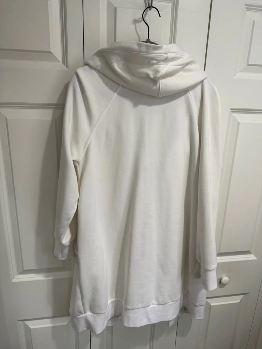 Fabletics Cream Hooded Open-Front Jacket - Picture 3 of 3